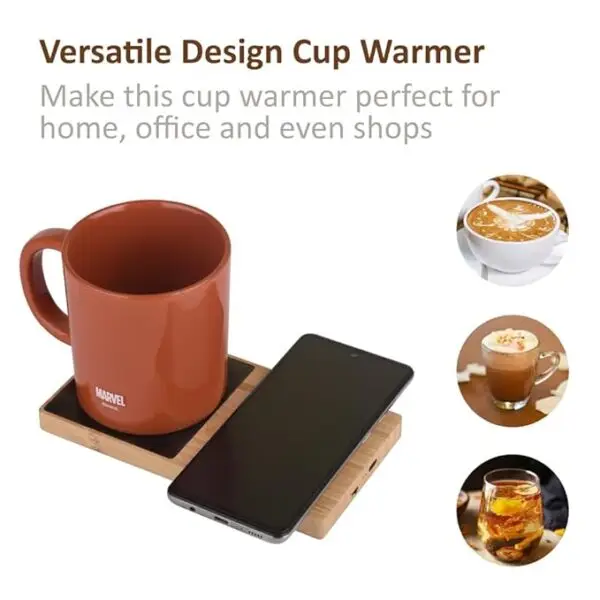 2 in 1 Wireless Charger with Cup Warmer - Image 2