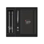 diary, pen, keychain and water bottle gift set
