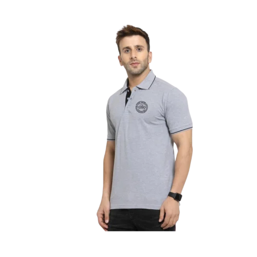 Cotton Polo t-shirt grey