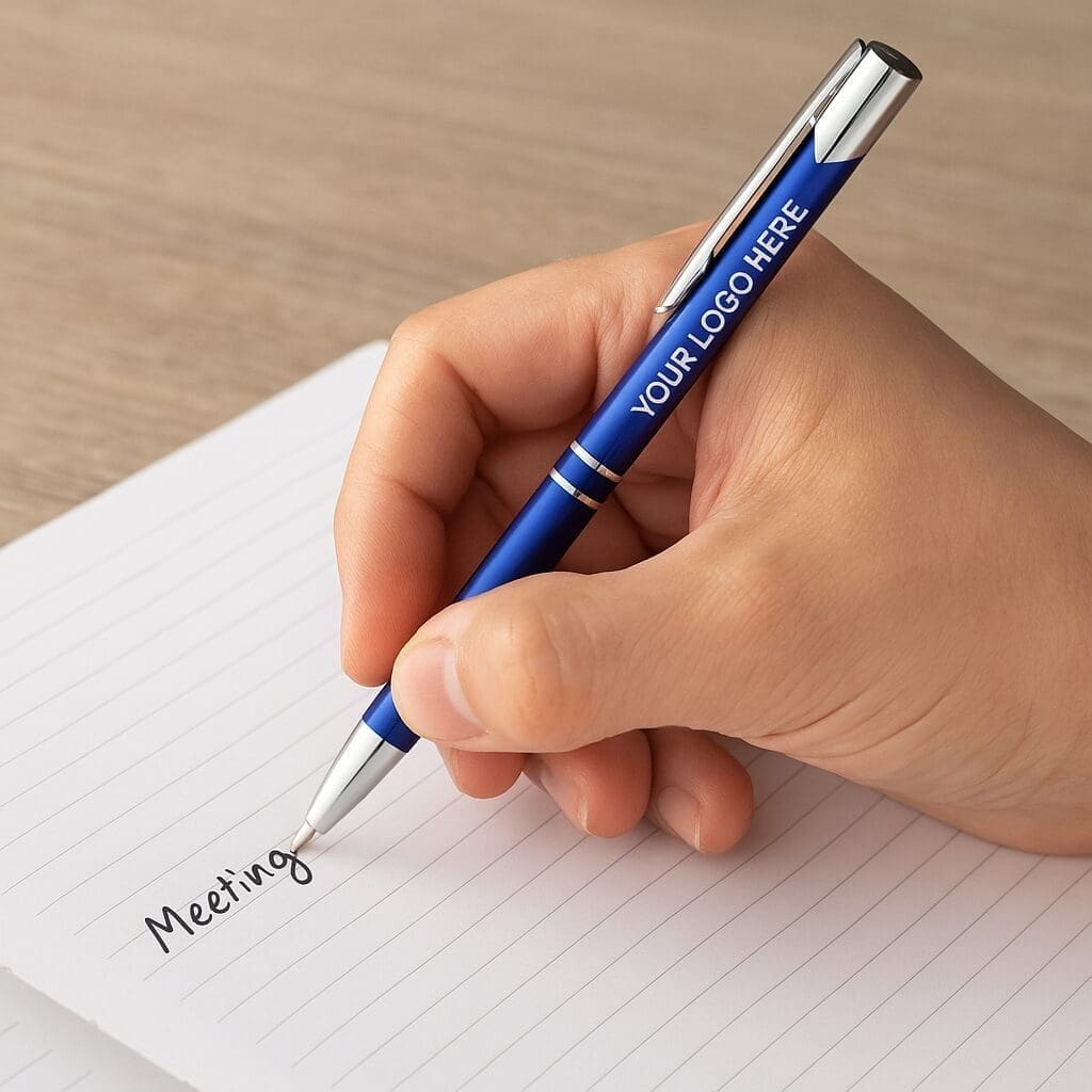 20250514_2115_Branded Pen Mockup_remix_01jv7qfnjtfmh9cx32prz1ty06 Basic Festive Corporate Pack - Image 4
