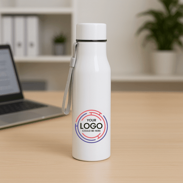 Classic Steel Water Bottle  - White - Image 1