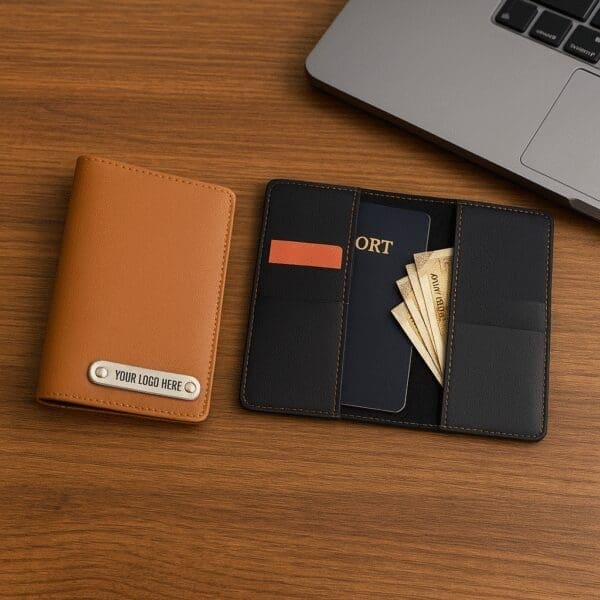 Premium Leather Passport Holder - Image 1
