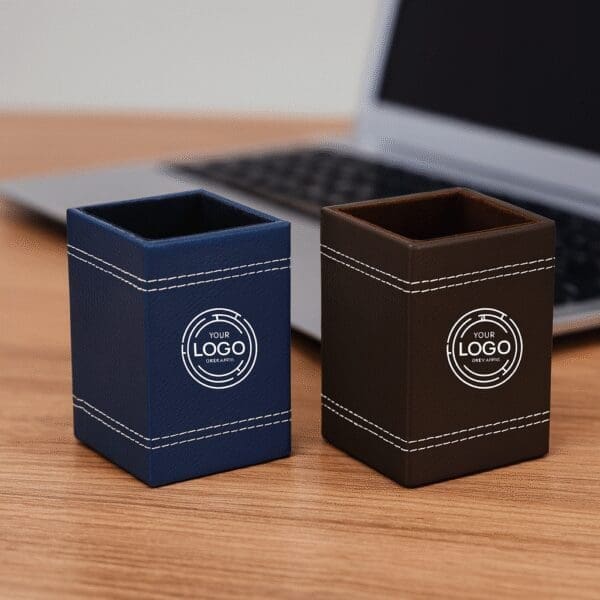Leatherette Pen Stand - Image 1